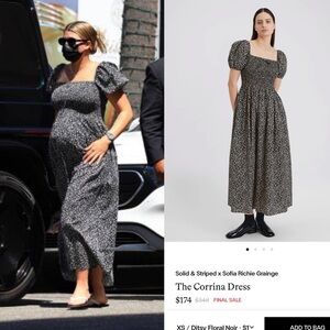 Solid & Striped x Sofia Grainge Corinna maternity dress